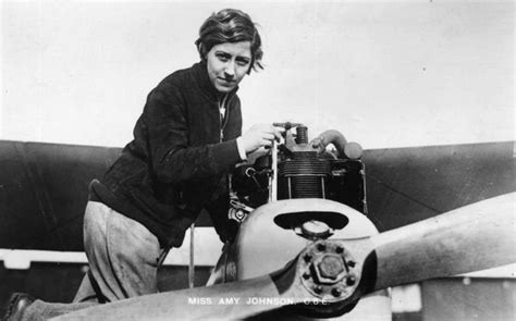 Luftfahrtpionierin Amy Johnson .